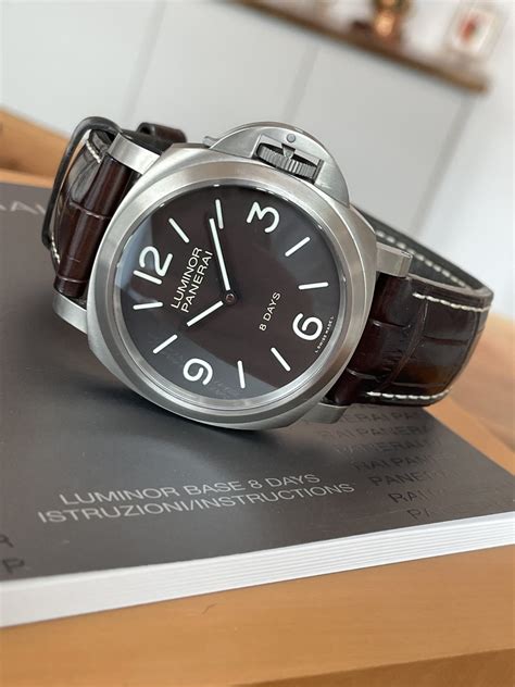 panerai luminor base 8 days titanium|Panerai Luminor Base 8 Days PAM 00562 .